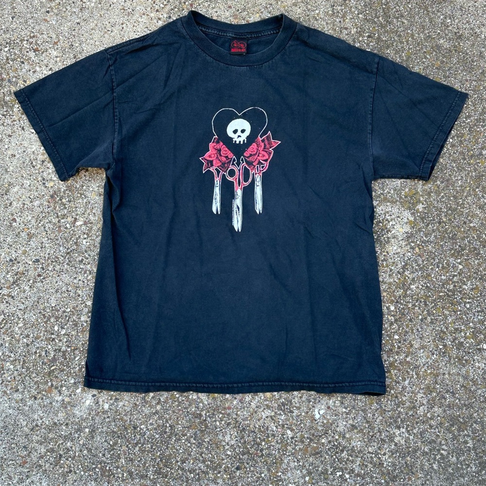 Faded Black Graphic T-Shirt Alkaline Trio Blink 182